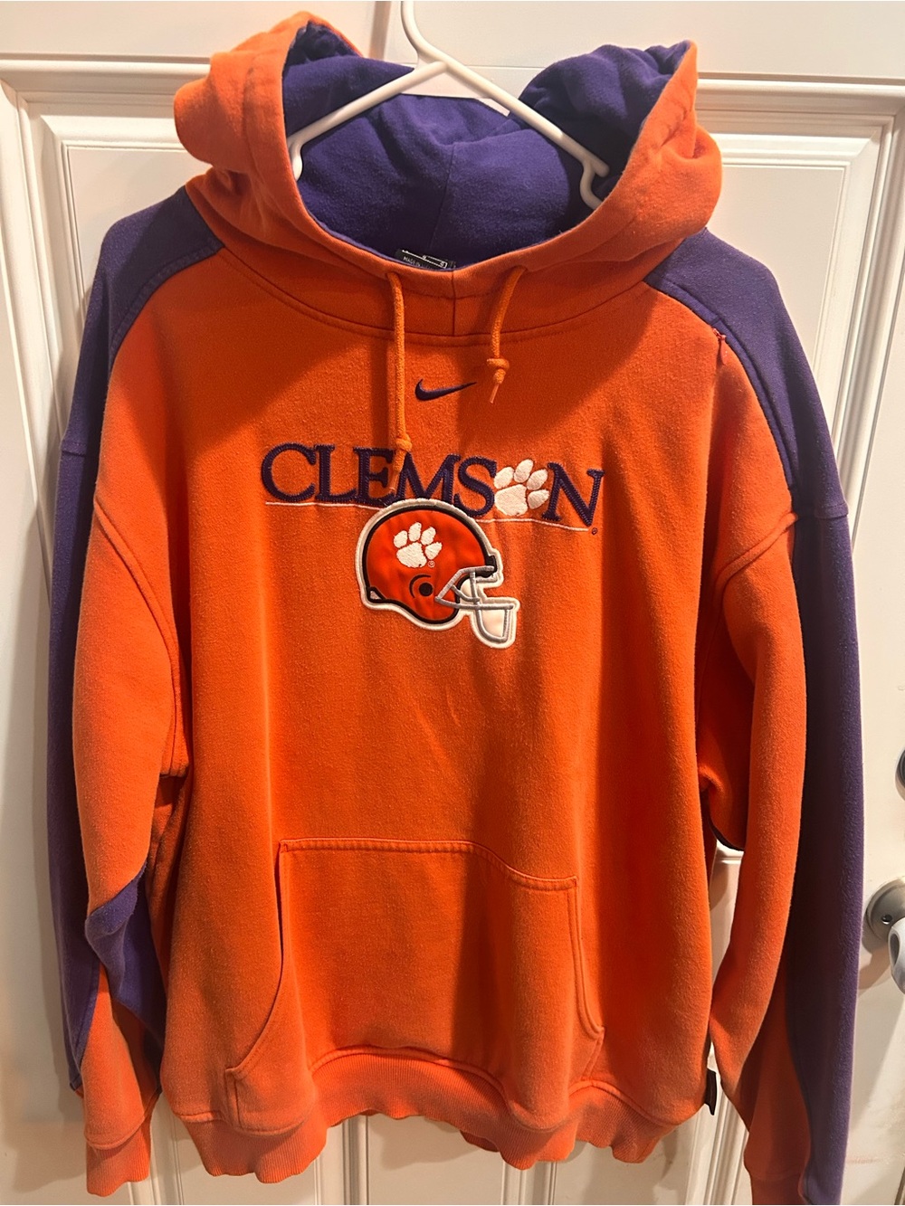 Vintage Team Nike Y2K Size Large Clemson Tigers Hoodie